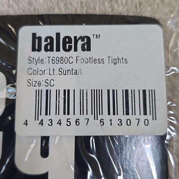 BALERA Dancewear Footless Ballet Tights LT Suntan - Picture 6 of 12